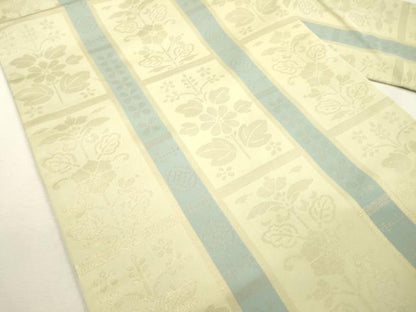 平和屋着物●西陣　川島織物　九寸名古屋帯　花間道　金糸　正絹　逸品　DABD5825fe