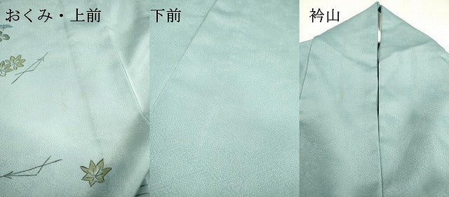 平和屋着物▽訪問着　単衣　手描き　吹き寄せ花文　暈し染　金彩　洗える着物　DABD5924fe