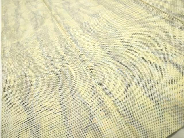 平和屋着物▽本場大島紬　単衣　7マルキ　木立　正絹　逸品　DABD5929fe