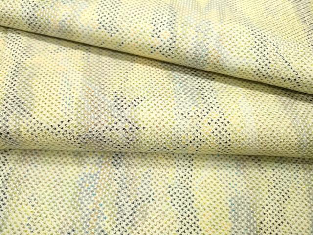 平和屋着物▽本場大島紬　単衣　7マルキ　木立　正絹　逸品　DABD5929fe