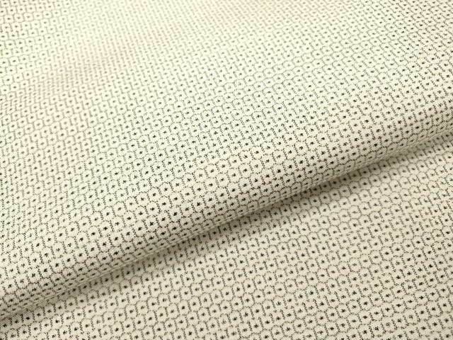 平和屋着物▽本場大島紬　白大島　単衣　100亀甲　総詰め　正絹　逸品　DABD5930fe