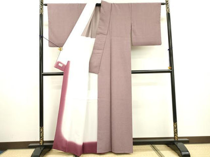 平和屋着物●洗える最高級着物　＜英＞はなぶさ謹製　江戸小紋　背抜き仕立て　角通し　洗える着物　DABD5946fe