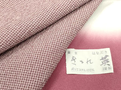平和屋着物●洗える最高級着物　＜英＞はなぶさ謹製　江戸小紋　背抜き仕立て　角通し　洗える着物　DABD5946fe