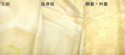 平和屋着物▼上質な小紋 地紋起こし 舞花 暈し染 正絹 逸品 DABD5983fe