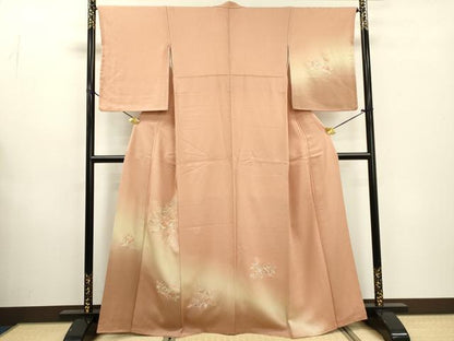 平和屋着物▼中国三大刺繍 スワトウ刺繍 汕頭刺繍 総刺繍 訪問着 橘花文 暈し染 正絹 逸品 DABD5989fe