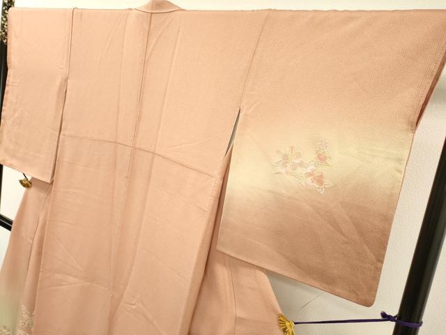 平和屋着物▼中国三大刺繍 スワトウ刺繍 汕頭刺繍 総刺繍 訪問着 橘花文 暈し染 正絹 逸品 DABD5989fe