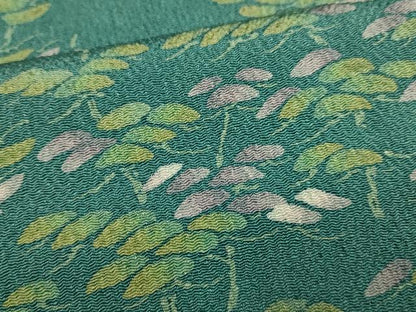 平和屋着物■上質な小紋 松 鬼しぼ縮緬 正絹 逸品 DABD6041du