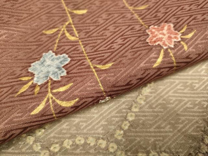 平和屋着物●訪問着　絞り　枝垂れ桜文　暈し染め　金彩　正絹　逸品　DABD6094du