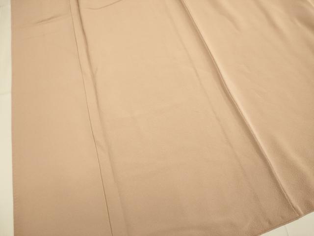 平和屋着物●上質な色無地　赤香色　正絹　逸品　DABD6114du