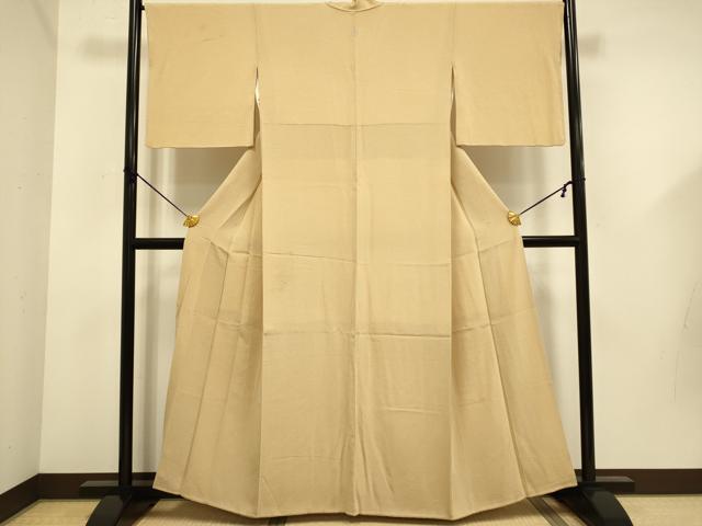平和屋着物●上質な色無地　淡香色　正絹　逸品　DABD6116du