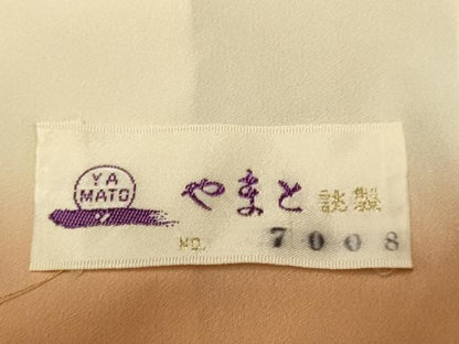 平和屋着物●訪問着　刺繍　雪輪草花文　暈し染め　金彩　やまと誂製　正絹　逸品　DABD6119du