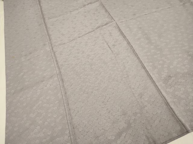 平和屋着物○上質な色無地 桐地紋 鳩羽鼠色 正絹 逸品