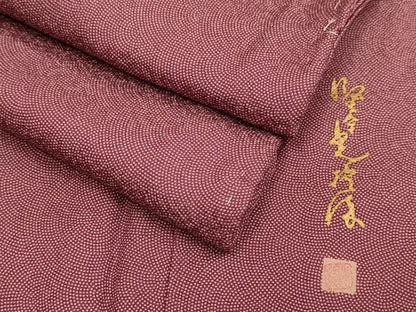 平和屋着物●伝統工芸師　服部光擴　江戸小紋　鮫小紋柄　正絹　逸品　未使用　DABD6132du