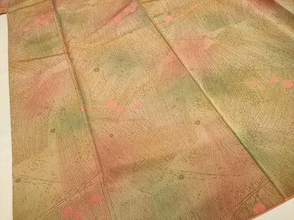 平和屋着物■上質な小紋 枝花文 暈し染め 正絹 逸品 DABD6201du