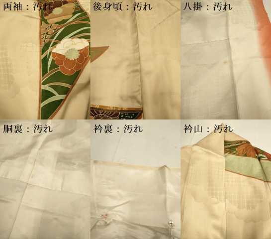 平和屋着物■豪華振袖　駒刺繍　吉祥花文　金彩　正絹　逸品　DABD6222du