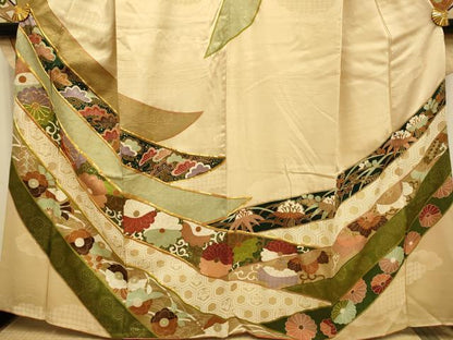 平和屋着物■豪華振袖　駒刺繍　吉祥花文　金彩　正絹　逸品　DABD6222du