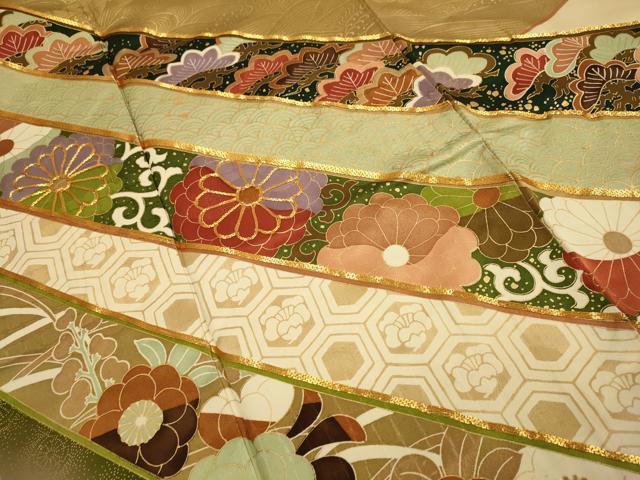 平和屋着物■豪華振袖　駒刺繍　吉祥花文　金彩　正絹　逸品　DABD6222du