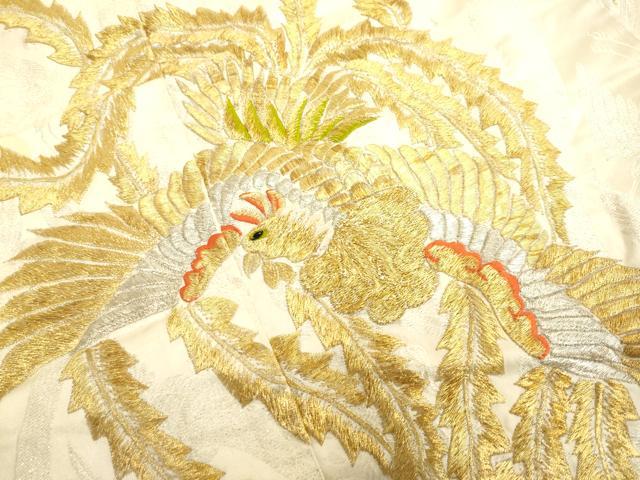 平和屋本店●色打掛　お引きずり　和装　婚礼　結婚式　花嫁　神社挙式　総刺繍　鳳凰桐文　金銀糸　逸品　DABD6241du