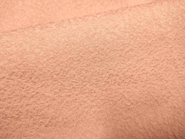 平和屋着物■上質な色無地 洗朱色 正絹 逸品 DABD6341du