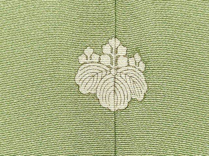 平和屋着物■上質な色無地　麹塵色　正絹　逸品　DABD6344du