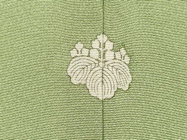 平和屋着物■上質な色無地　麹塵色　正絹　逸品　DABD6344du