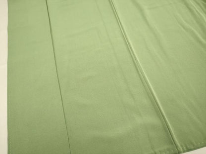 平和屋着物■上質な色無地　麹塵色　正絹　逸品　DABD6344du