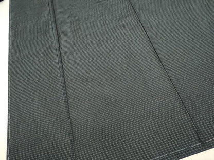 平和屋着物■男性　本場大島紬　アンサンブル　格子　正絹　逸品　未使用　DABD6349du