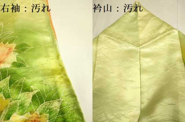 平和屋着物■訪問着 草花文 暈し染め 正絹 逸品 DABD6386du
