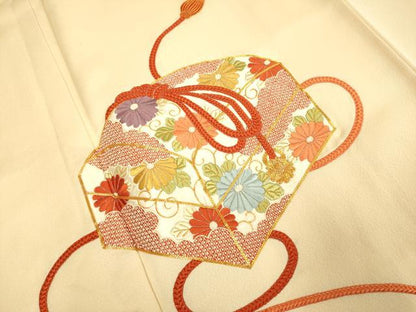 平和屋着物■中国三大刺繍　相良刺繍　駒刺繍　総刺繍　訪問着　文箱花文　正絹　逸品　DABD6400du