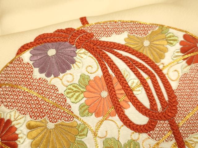 平和屋着物■中国三大刺繍　相良刺繍　駒刺繍　総刺繍　訪問着　文箱花文　正絹　逸品　DABD6400du