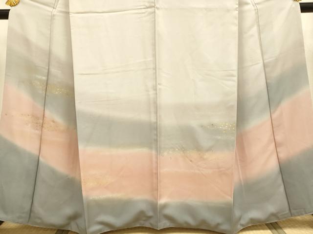 平和屋着物■訪問着　箔散らし文　暈し染め　金彩　正絹　逸品　DABD6403du