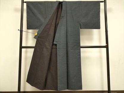 平和屋着物■男性　本場大島紬　アンサンブル　長羽織　80亀甲　総詰め　正絹　逸品　未使用　DABD6406du