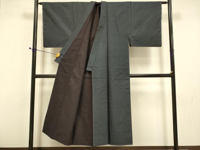 平和屋着物■男性　本場大島紬　アンサンブル　長羽織　80亀甲　総詰め　正絹　逸品　未使用　DABD6406du