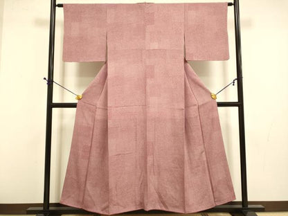 平和屋着物■江戸小紋 木下正夫 色紙寄せ小紋柄 松坂屋扱い 正絹 逸品 DABD6411du