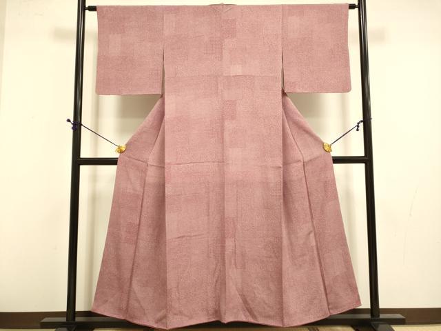 平和屋着物■江戸小紋 木下正夫 色紙寄せ小紋柄 松坂屋扱い 正絹 逸品 DABD6411du
