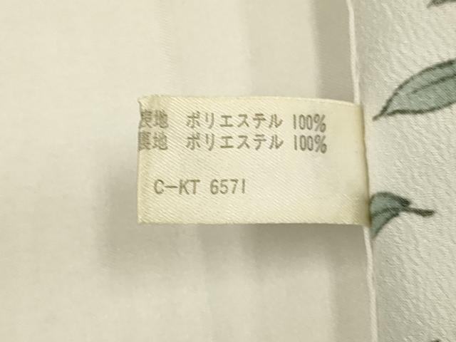 平和屋着物▽小紋　単衣　草花間道　洗える着物　DABD6445du