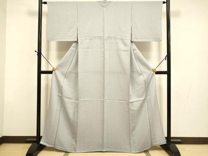 平和屋着物▽東京友禅　熊谷好博子監修　色無地　単衣　枯野色　さんび謹製　洗える着物　DABD6452du