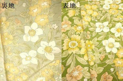 平和屋着物▽上質な小紋　単衣　草花文　正絹　逸品　DABD6475du