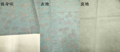 平和屋着物▽上質な小紋　単衣　舞花文　正絹　逸品　DABD6480du