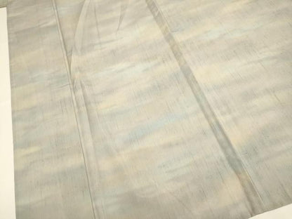 平和屋着物▽上質な小紋　単衣　紬地　霞文　暈し染め　正絹　逸品　DABD6495du