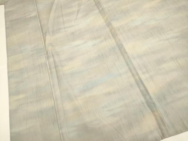 平和屋着物▽上質な小紋　単衣　紬地　霞文　暈し染め　正絹　逸品　DABD6495du