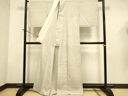 平和屋着物●本場大島紬　薩摩結城　格子　外山特製　証紙付き　正絹　逸品　DABD6511du