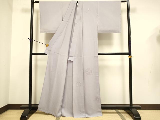平和屋着物▽中国三大刺繍　スワトウ刺繍　汕頭刺繍　総刺繍　訪問着　単衣　花絵皿文　正絹　逸品　DABD6514du