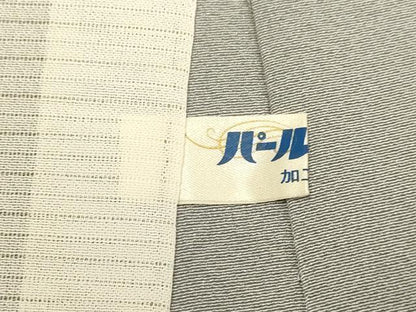 平和屋着物▽京加賀友禅　百貫石峰　小紋　単衣　舞花文　蛍暈し　正絹　逸品　DABD6517du