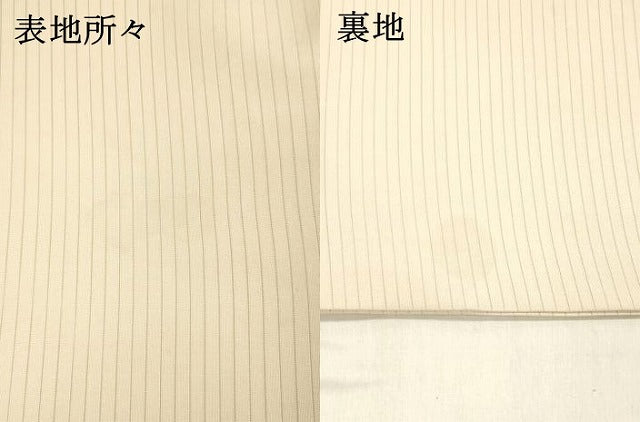平和屋着物＊夏物 絽塩瀬 九寸名古屋帯 手描き 枝花文 金彩 正絹 逸品 DABD6522cm