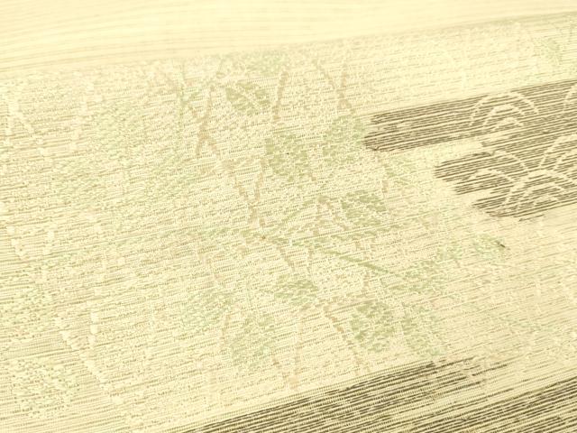 平和屋着物＊夏物 アンティーク 大正ロマン 六通柄 京袋帯 引き抜き帯 飾花文 正絹 逸品 DABD6524cm