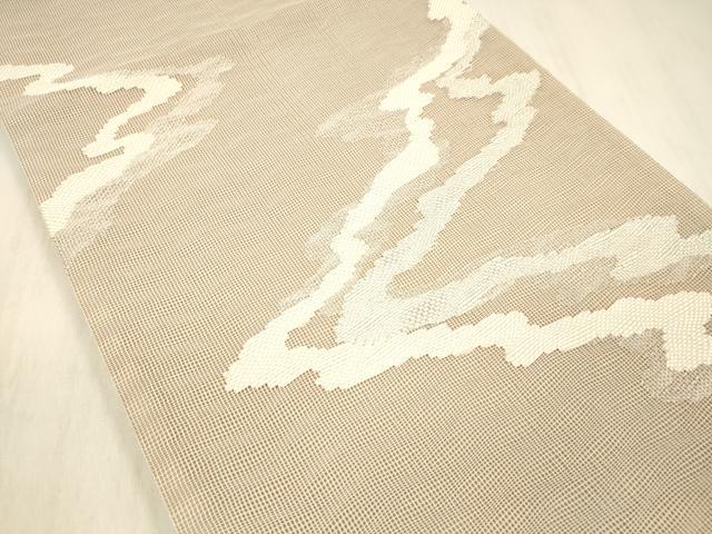 平和屋着物＊夏物 六移柄袋帯 流水文 三越扱い 正絹 逸品 DABD6526cm