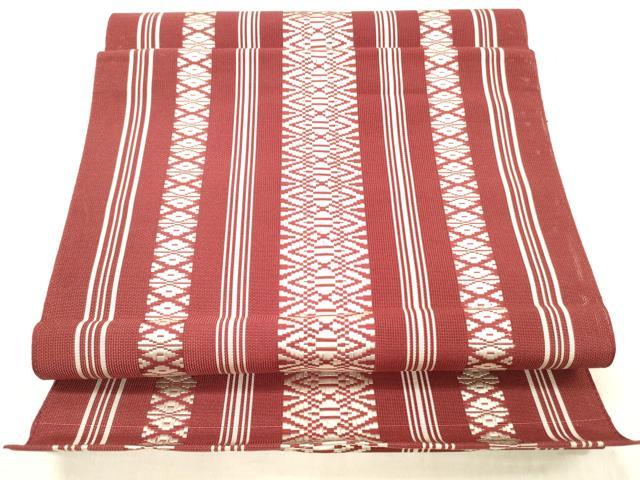 平和屋着物＊夏物 本場筑前博多織 八寸名古屋帯 紗献上 正絹 逸品 DABD6534cm