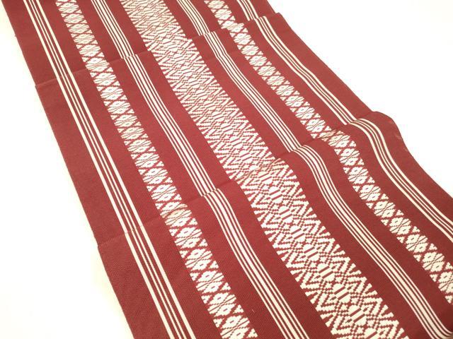 平和屋着物＊夏物 本場筑前博多織 八寸名古屋帯 紗献上 正絹 逸品 DABD6534cm