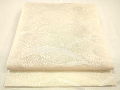 平和屋着物＊夏物 六通柄 本袋帯 雪芝文 銀糸 正絹 逸品 DABD6544cm